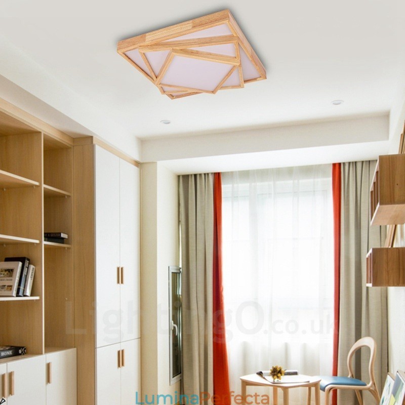 Plafoniere moderne, contemporane, în stil nordic, cu abajur din acril