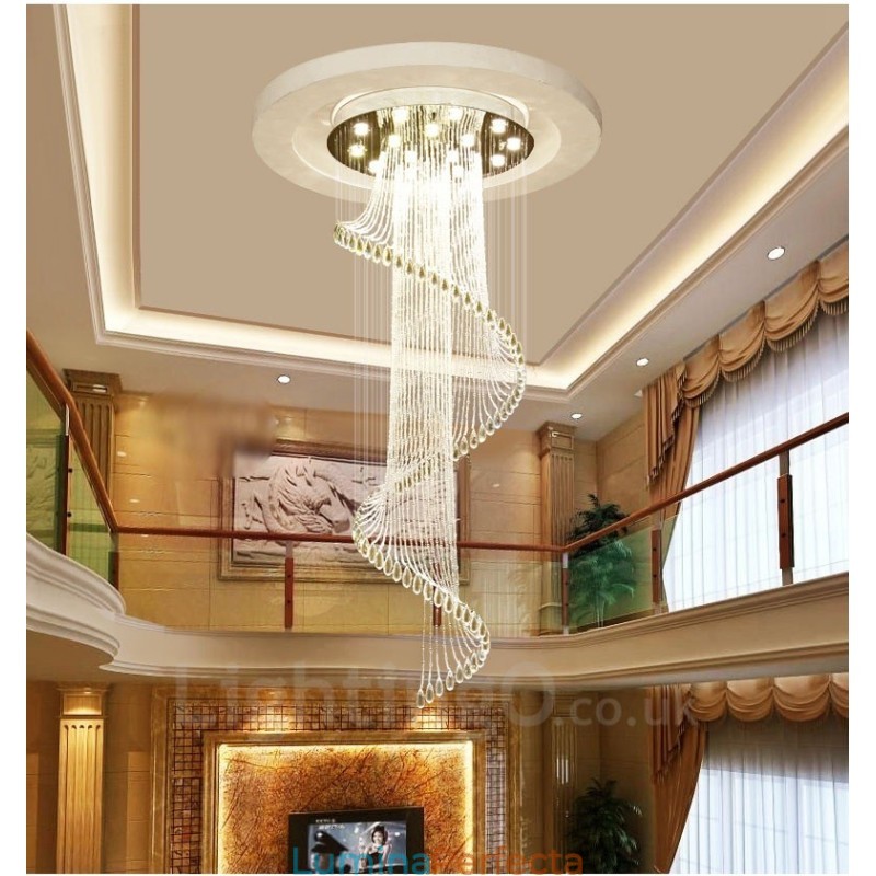 15 lumini moderne de cristal suspendat de plafon candelabru de interior lămpi de iluminat cu becuri