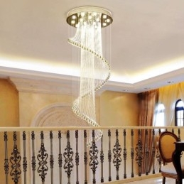 15 lumini moderne de cristal suspendat de plafon candelabru de interior lămpi de iluminat cu becuri