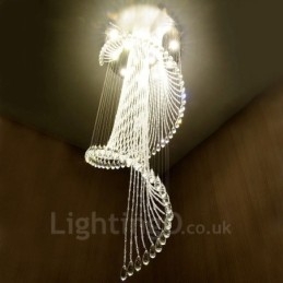 15 lumini moderne de cristal suspendat de plafon candelabru de interior lămpi de iluminat cu becuri
