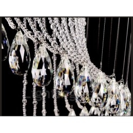 15 lumini moderne de cristal suspendat de plafon candelabru de interior lămpi de iluminat cu becuri