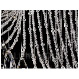 15 lumini moderne de cristal suspendat de plafon candelabru de interior lămpi de iluminat cu becuri