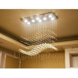 Lumină suspendată de tavan modern din cristal Candelabru de interior Corpuri de iluminat