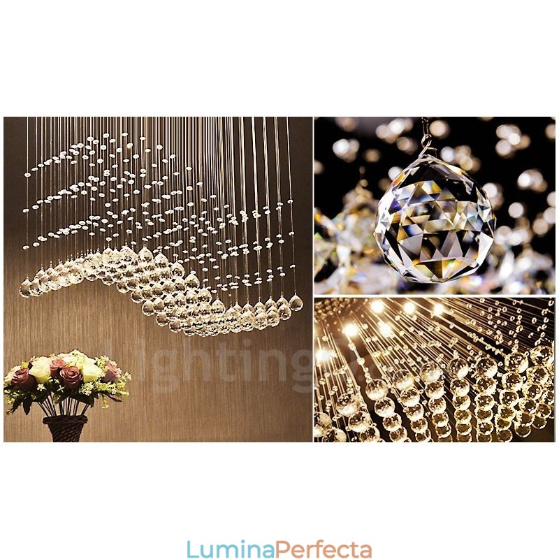 Lumină suspendată de tavan modern din cristal Candelabru de interior Corpuri de iluminat