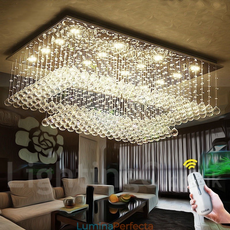 Lumină suspendată de tavan modern din cristal Candelabru de interior Corpuri de iluminat