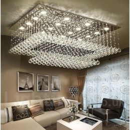Lumină suspendată de tavan modern din cristal Candelabru de interior Corpuri de iluminat