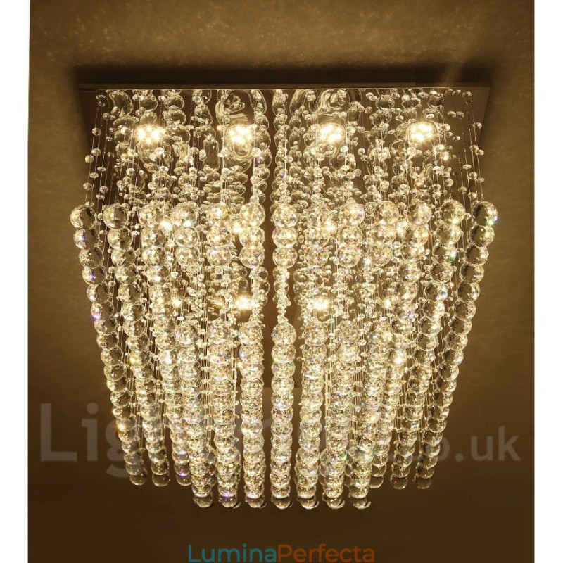 Lumină suspendată de tavan modern din cristal Candelabru de interior Corpuri de iluminat