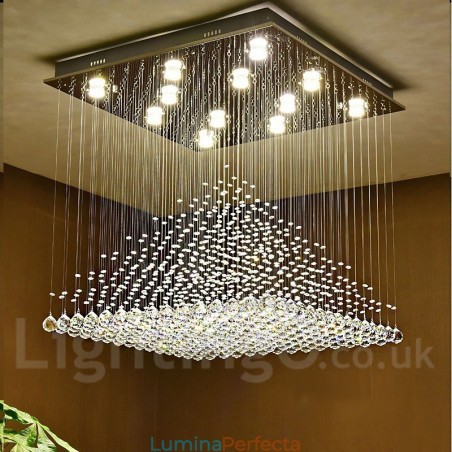 Lumină suspendată de tavan modern din cristal Candelabru de interior Corp de iluminat Lumină suspendată de tavan modern din cristal Candelabru de interior Corp de iluminat