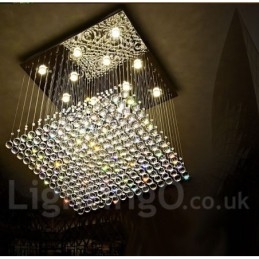 Lumină suspendată de tavan modern din cristal Candelabru de interior Corp de iluminat