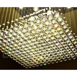 Lumină suspendată de tavan modern din cristal Candelabru de interior Corp de iluminat