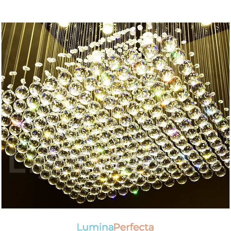 Lumină suspendată de tavan modern din cristal Candelabru de interior Corp de iluminat