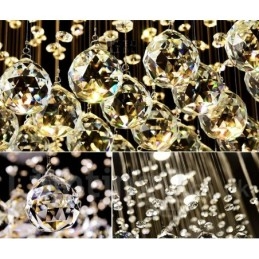 Lumină suspendată de tavan modern din cristal Candelabru de interior Corp de iluminat