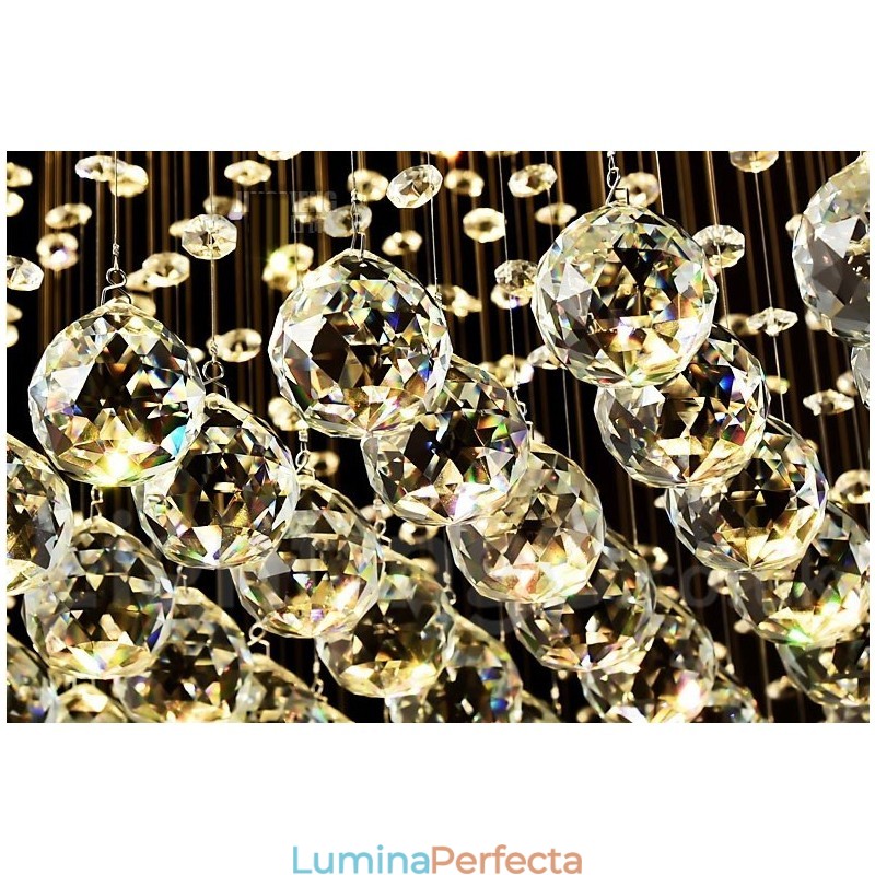 Lumină suspendată de tavan modern din cristal Candelabru de interior Corp de iluminat