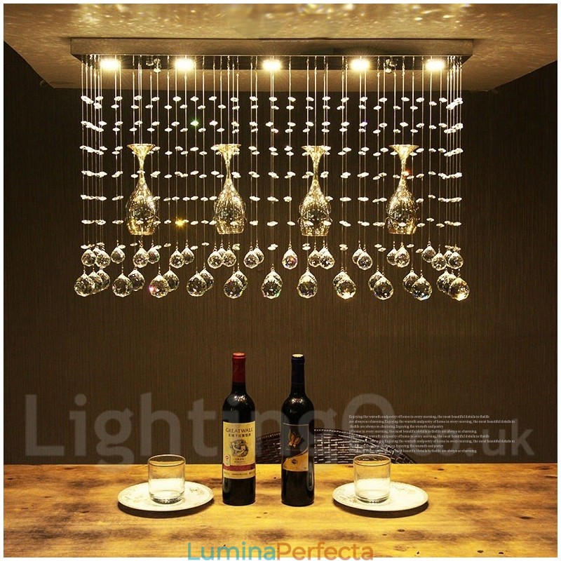 5 lumini moderne cristal de tavan pandantiv de interior candelabru de iluminat lămpi de fixare