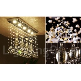 5 lumini moderne cristal de tavan pandantiv de interior candelabru de iluminat lămpi de fixare