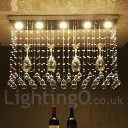 5 lumini moderne cristal de tavan pandantiv de interior candelabru de iluminat lămpi de fixare