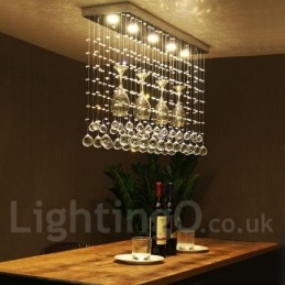 5 lumini moderne cristal de tavan pandantiv de interior candelabru de iluminat lămpi de fixare