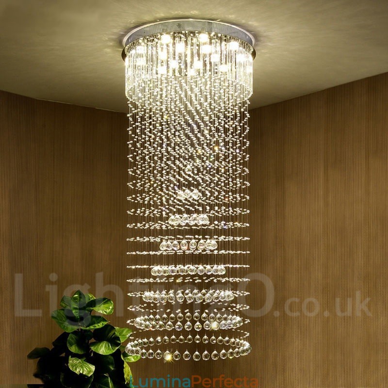 Lumină suspendată de tavan modern din cristal Candelabru de interior Corpuri de iluminat