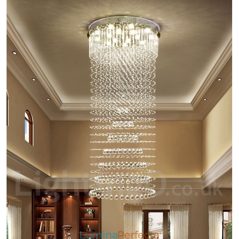 Lumină suspendată de tavan modern din cristal Candelabru de interior Corpuri de iluminat