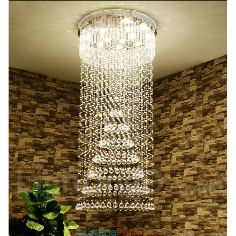 Lumină suspendată de tavan modern din cristal Candelabru de interior Corpuri de iluminat