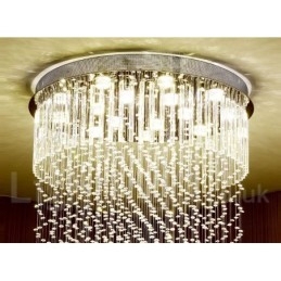 Lumină suspendată de tavan modern din cristal Candelabru de interior Corpuri de iluminat