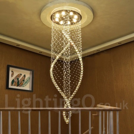 Lumină suspendată de tavan din cristal modern foarte mare Candelabru de interior Corpuri de iluminat