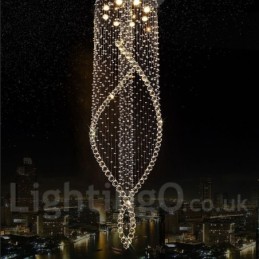 Lumină suspendată de tavan din cristal modern foarte mare Candelabru de interior Corpuri de iluminat