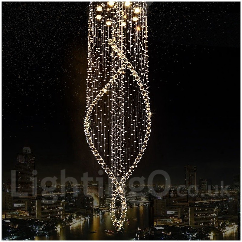 Lumină suspendată de tavan din cristal modern foarte mare Candelabru de interior Corpuri de iluminat