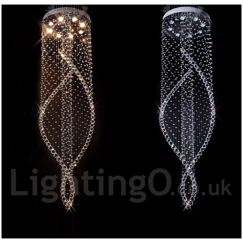 Lumină suspendată de tavan din cristal modern foarte mare Candelabru de interior Corpuri de iluminat