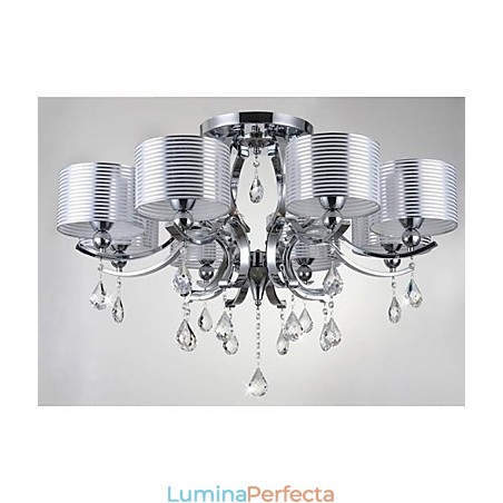 Candelabru de cristal K9 modern cu 8 lumini Candelabru de cristal K9 modern cu 8 lumini