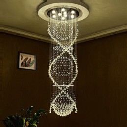 Lungime suplimentară 5 metri Lampă suspendată modernă de tavan din cristal Candelabru de interior Corpuri de iluminat