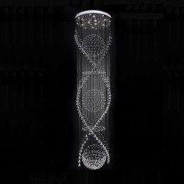 Lungime suplimentară 5 metri Lampă suspendată modernă de tavan din cristal Candelabru de interior Corpuri de iluminat