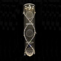 Lungime suplimentară 5 metri Lampă suspendată modernă de tavan din cristal Candelabru de interior Corpuri de iluminat