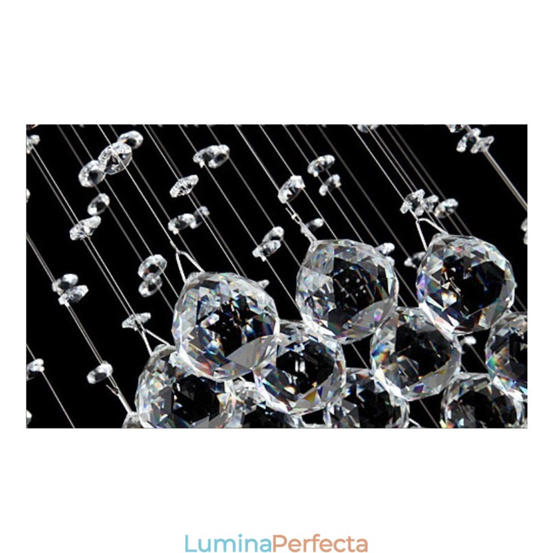 Lungime suplimentară 5 metri Lampă suspendată modernă de tavan din cristal Candelabru de interior Corpuri de iluminat