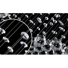 Lungime suplimentară 5 metri Lampă suspendată modernă de tavan din cristal Candelabru de interior Corpuri de iluminat
