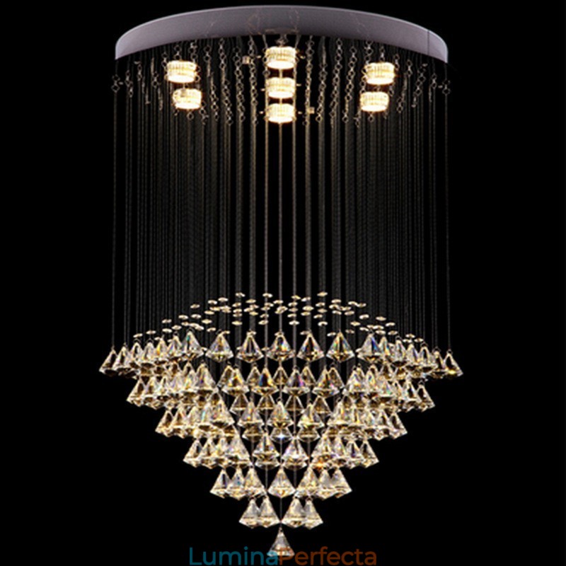 7 lumini moderne cristal de tavan pandantiv candelabru de interior iluminat lămpi Corpuri