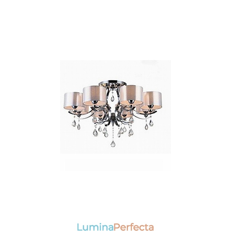 Candelabru de cristal K9 modern cu 8 lumini