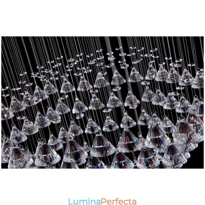 7 lumini moderne cristal de tavan pandantiv candelabru de interior iluminat lămpi Corpuri