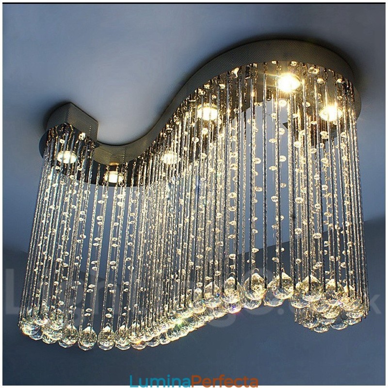 6 lumini moderne cristal de tavan pandantiv candelabru de interior iluminat lămpi Corpuri