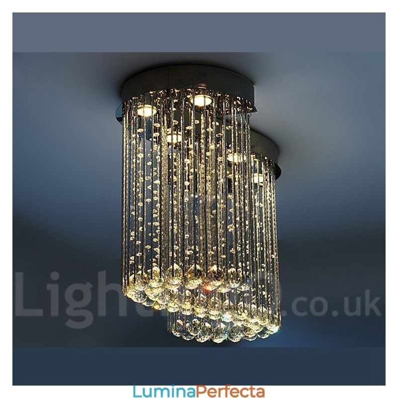 6 lumini moderne cristal de tavan pandantiv candelabru de interior iluminat lămpi Corpuri
