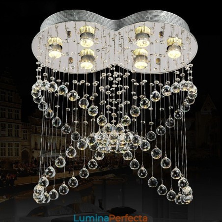 6 lumini moderne cristal de tavan pandantiv candelabru de interior iluminat lămpi Corpuri