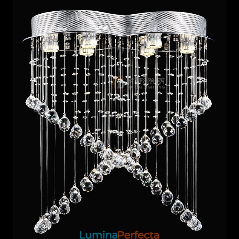 6 lumini moderne cristal de tavan pandantiv candelabru de interior iluminat lămpi Corpuri