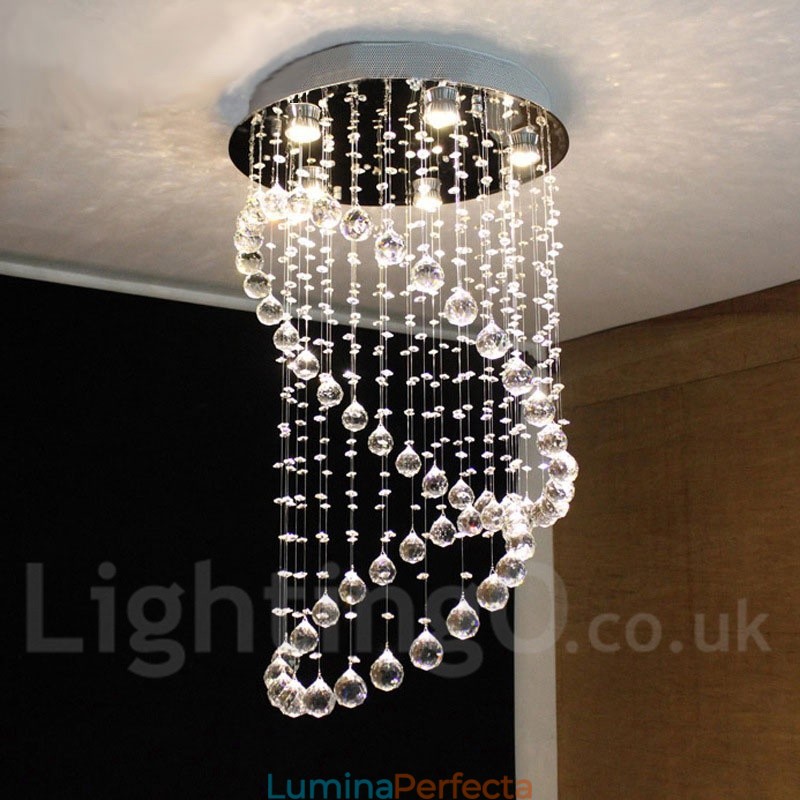 5 lumini moderne cristal de tavan pandantiv candelabru de interior iluminat lămpi Corpuri