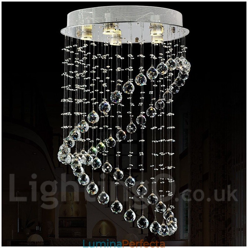 5 lumini moderne cristal de tavan pandantiv candelabru de interior iluminat lămpi Corpuri