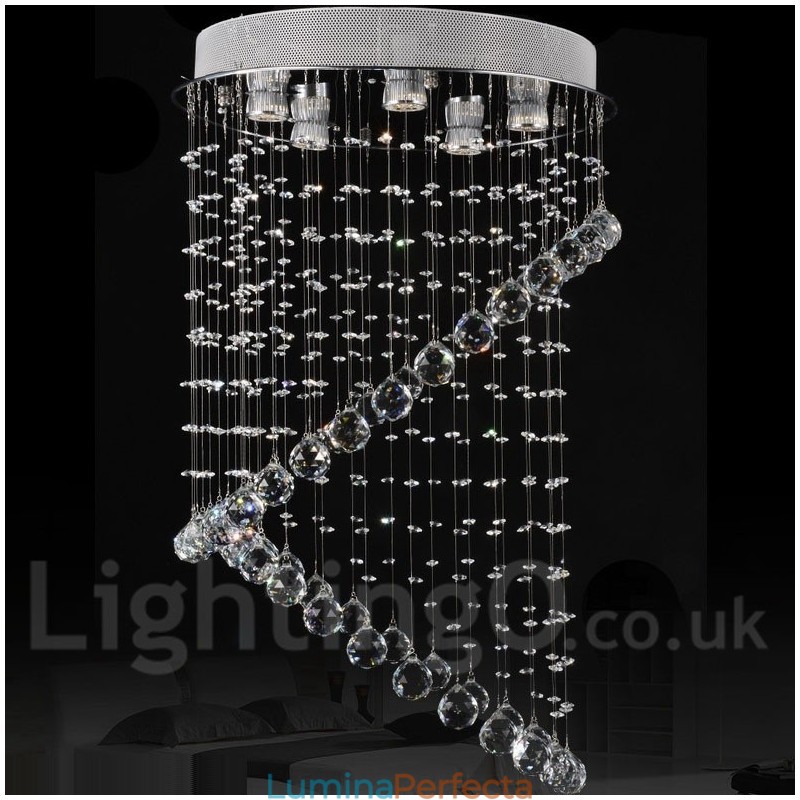 5 lumini moderne cristal de tavan pandantiv candelabru de interior iluminat lămpi Corpuri