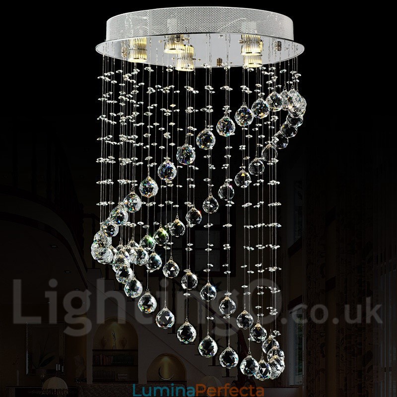 5 lumini moderne cristal de tavan pandantiv candelabru de interior iluminat lămpi Corpuri