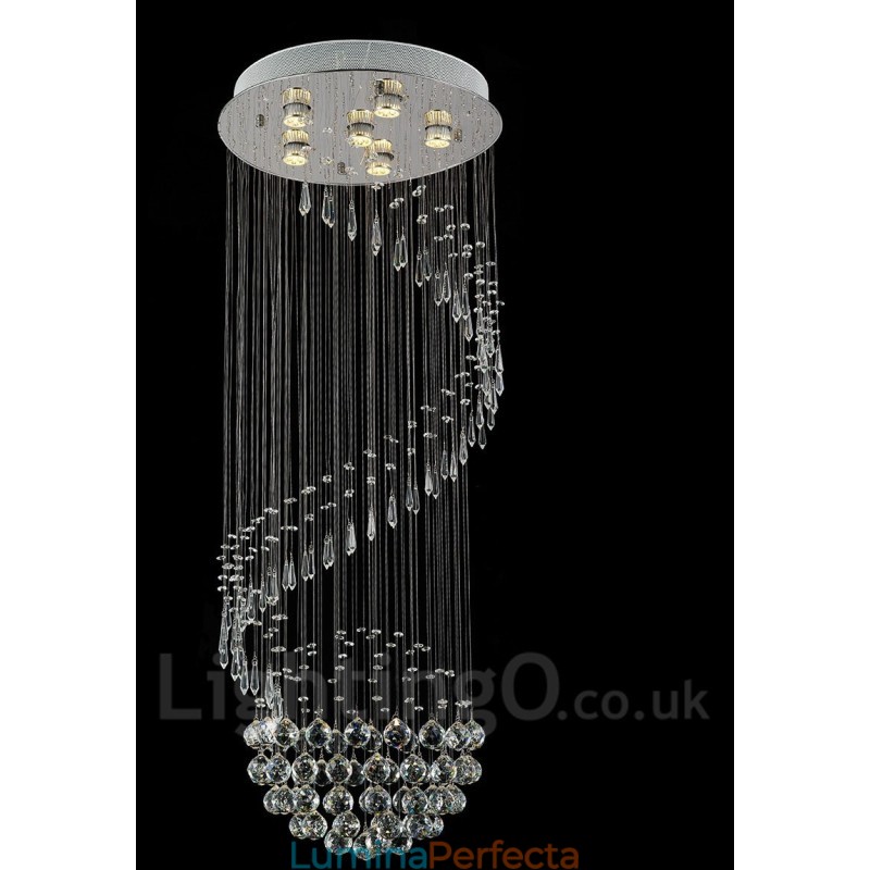 6 lumini moderne cristal de tavan pandantiv candelabru de interior iluminat lămpi Corpuri