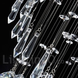 6 lumini moderne cristal de tavan pandantiv candelabru de interior iluminat lămpi Corpuri