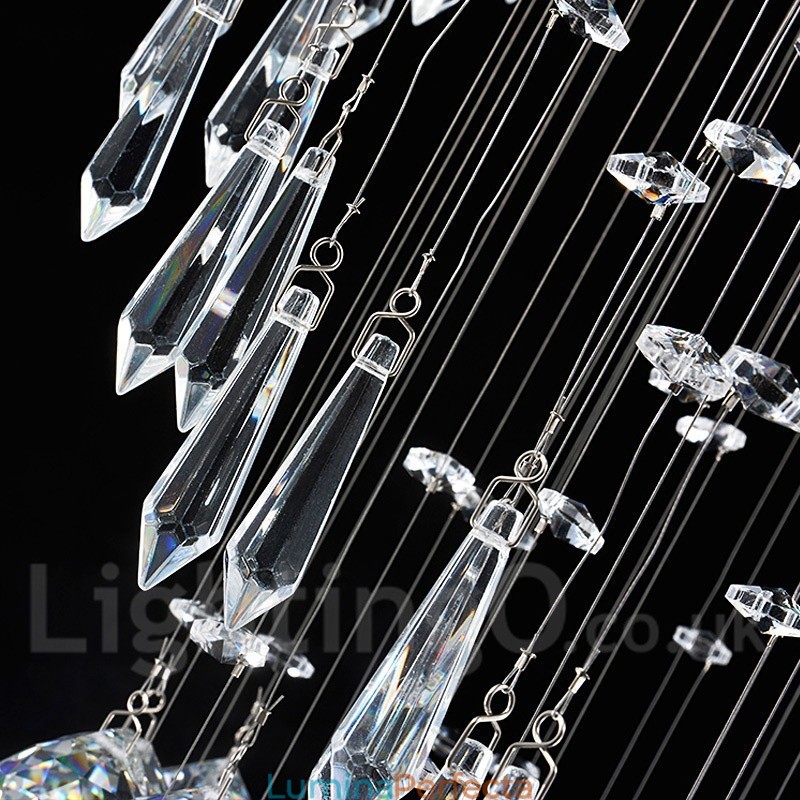 6 lumini moderne cristal de tavan pandantiv candelabru de interior iluminat lămpi Corpuri