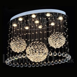 9 lumini modernă cristal suspendat plafon candelabru interior iluminat lămpi de iluminat